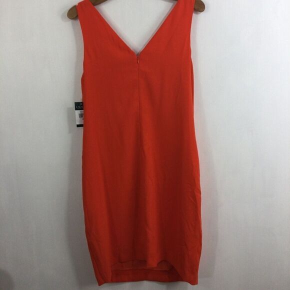 Ralph Lauren Womens Crepe Sleeveless Shift Dress Vienna Orange Size 14 NWT - Picture 6 of 10
